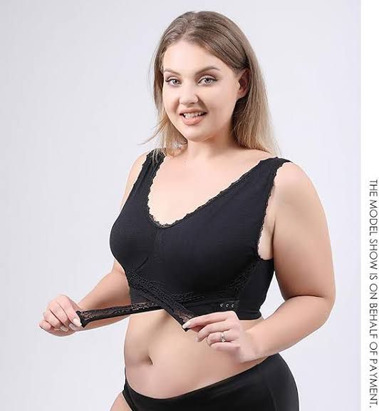 COMFORT CORSET FRONT CROSS SIDR BUCKLE LACE BRAS