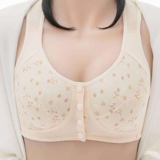Premium Front-Open Non-Padded Bra with Buttons