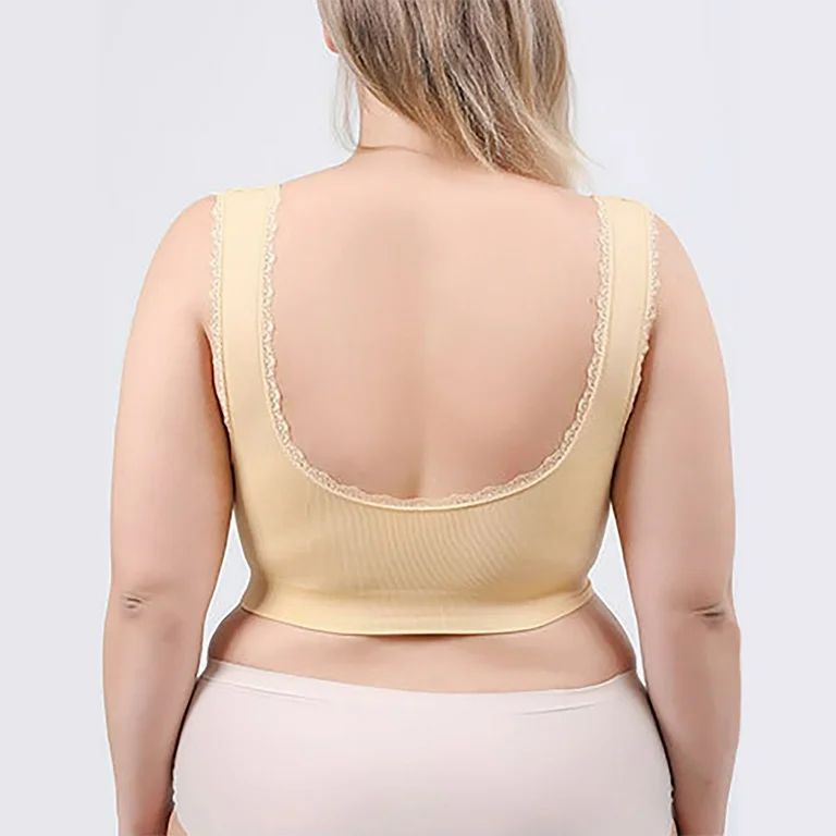 COMFORT CORSET FRONT CROSS SIDR BUCKLE LACE BRAS